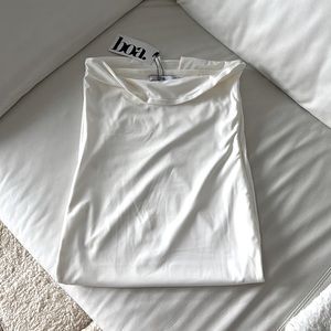 Because of Alice Bandeau Midi Dress (in White) NWT